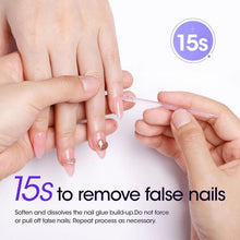 Load image into Gallery viewer, Nail Glue Remover 40ML for Press on Nails False Tips Non Acetone Gentle Nail Care Remover Supplies Solution Manicure Supply
