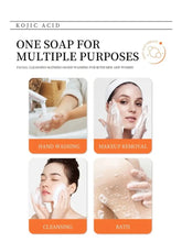 Load image into Gallery viewer, 100g Kojic Acid Soap with Vitamin C,Turmeric, Retinol, Shea Butter, Vitamin E, Kojic Acid for Clean and Nourish The Skins
