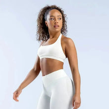 Load image into Gallery viewer, KEEP THAT PUMP Strappy Sports Bra With Logo High Support Womens Yoga Seamless Workout Top Elasticity Fitness Running Gym Bras
