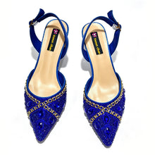Load image into Gallery viewer, Pointed Toe High Heels Shoes and Matching Bag Set Women Fashion PU Leather Pumps Shoulder Bag Party Wedding Dress Footwear Handb
