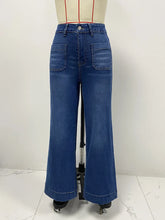 Load image into Gallery viewer, High Waist Retro Straight Jeans
