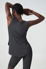 Load image into Gallery viewer, Yoga Sport Top Women Gym T Shirt Workout Clothing Wear Loose Cover Hip Shirt Quick Dry Vest Cropped Blouse Cool Tank Tops
