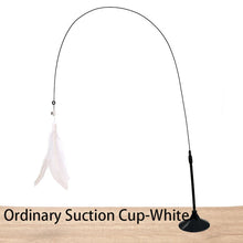 Load image into Gallery viewer, Interactive Cat Toy Handfree Cat Stick Kitten Playing Teaser Wand Toy Suction Cup Feather Wand Pet Supplies Simulation Feather
