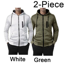 Load image into Gallery viewer, Men's Hoodie Black White Army Green Red Hooded Color Block Fleece Cool Casual Winter Clothing Apparel Hoodies Sweatshirts
