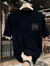 Load image into Gallery viewer, Men's summer printed T-shirt - High-quality, casual, versatile and trendy loose-fitting T-shirt
