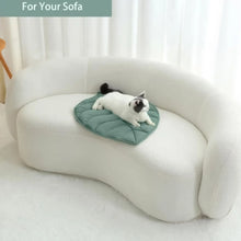 Load image into Gallery viewer, Leaves Shaped Pet Bed Reversible Soft Washable Non Slip Cushion For Cats Dogs Indoor Travel Camping Comfortable Cozy Cooling Mat
