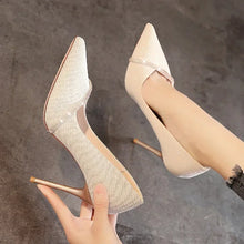 Load image into Gallery viewer, High Heels Women with 2024 New Spring and Autumn Pointy Women's Shoes Dress Wedding Shoes Temperament Banquet Single Shoes
