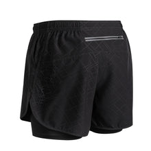 Load image into Gallery viewer, Summer Men's Reflective Running Shorts Fitness Quick Drying Double-Layer Shorts Men's Exercise Training Bodybuilding Shorts
