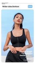 Load image into Gallery viewer, High-strength Shockproof Front-zip High Elasticity Anti-sagging Plus-size 100% Nylon High Support Seamless Sports Bra Beautiful
