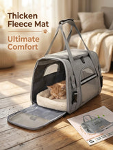 Load image into Gallery viewer, Airline Approved Pet Carrier Soft Sided Cat Dog Travel Bag Breathable Mesh Portable Foldable Puppy Kitten Transport Pouch Under
