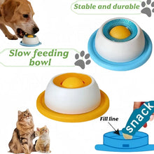 Load image into Gallery viewer, Dog/cat licking bowl, pet licking toy slow food bowl, non-slip licking bowl, educational toy, makes dogs/cats love licking.
