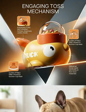 Load image into Gallery viewer, Dog 2-in-1 Interactive Toy Pet Automatic Food Treat Dispenser Cartoon Duck Design Slow Food Pet Snack Feeder for Dog Training

