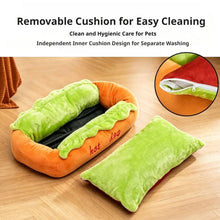 Load image into Gallery viewer, 2026 New Hot Dog Pet Bed For Dachshund Cats Puppies Small Pets Plush Removable Washable Pet Beds Soft Corduroy Non-Slip Bottom
