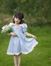 Load image into Gallery viewer, Embroidered Bow Princess Girls Dress
