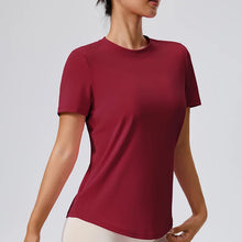 Load image into Gallery viewer, Yoga Classic T-shirt Women's Fitness Yoga Clothing Short Sleeve Round Neck Sports T-shirt
