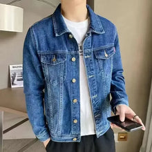 Load image into Gallery viewer, Black Y2K Denim Jacket
