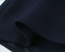 Load image into Gallery viewer, Retro Black Wool Long Coat
