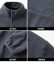 Load image into Gallery viewer, 2025 Men Sweatshirt Turtleneck Half Button Pullover Male Polar Fleece Casual Basic Elegant Work Wear Winter Autumn Warm Jacket
