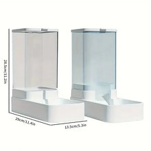 Load image into Gallery viewer, 1pc/2pcs Automatic Dog Feeder/Water Dispenser, Plastic Gravity Dog Food And Water Dispenser Set
