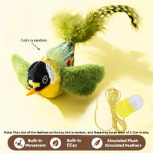 Load image into Gallery viewer, The pet cat toy emulates the sound bird to amuse the cat elastic rope to relieve boredom and resist scratching and biting
