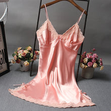 Load image into Gallery viewer, Lace V Neck Mini Nightgown
