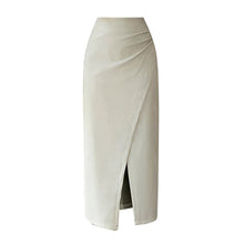 Load image into Gallery viewer, Classic Front Split Leather Skirt

