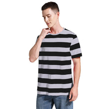 Load image into Gallery viewer, Men Striped T-Shirt Stripes Top Tees Male Fashion Short Sleeve Shirts Costume Cosplay Party Blue Red White Black Yellow T Shirt
