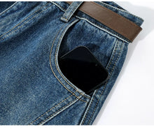 Load image into Gallery viewer, Summer 2026 Wide Leg Denim Pants For Women Ripped Three-quarter Length Jeans Woman High Quality Women's Jeans Women
