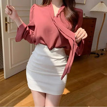 Load image into Gallery viewer, Women's Skirt Tight Female Skirts High Waist Wrap Coquette Sexy Modest Stylish Clothing Trend 2025 Summer Casual Luxury Elegant
