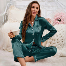 Load image into Gallery viewer, Embroidered Victorian Pajama Set
