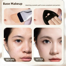 Load image into Gallery viewer, Ultra Thin Foundation Brush Makeup Mixing Palette with Spatula Flat Face Contour Brush Cosmetic Puff Blender Beauty Makeup Tools
