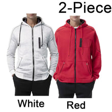 Load image into Gallery viewer, Men's Hoodie Black White Army Green Red Hooded Color Block Fleece Cool Casual Winter Clothing Apparel Hoodies Sweatshirts
