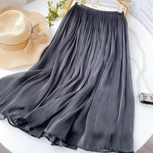 Load image into Gallery viewer, Elegant Pleated A-Line Midi Skirt
