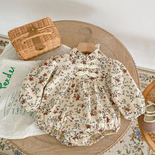 Load image into Gallery viewer, Floral Long Sleeve Baby Bodysuit
