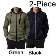 Load image into Gallery viewer, Men's Hoodie Black White Army Green Red Hooded Color Block Fleece Cool Casual Winter Clothing Apparel Hoodies Sweatshirts

