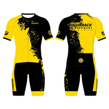 Load image into Gallery viewer, RIGHTTRACK Trisuit Men's Summer Triathlon Race Short Sleeve Skinsuit Clothing Swimming Cycling Running Custom Apparel
