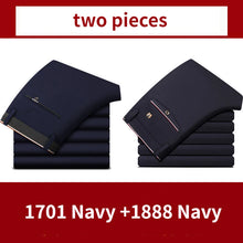 Load image into Gallery viewer, Men’s Classic Black Slim Fit Office Dress Pants
