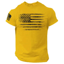Load image into Gallery viewer, Gym Men's T Shirt For Men 3d Print USA Flag T-shirts Casual Oversized Short-sleeved Tees Summer Sportswear Tops Men Clothing

