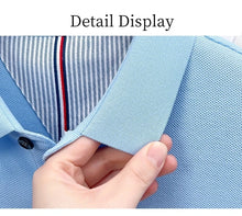 Load image into Gallery viewer, 100% pure cotton high-end brand men's short sleeve polo shirt summer fashion original pony embroidery golf Paul  casual T-shirt
