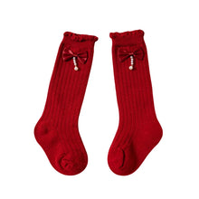 Load image into Gallery viewer, Sparkly Bow Baby Knee Socks
