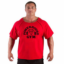 Load image into Gallery viewer, Men's T Shirts Fitness Men Bodybuilding  Shirt Batwing Sleeve Rag shirt Gym Fitness Muscle Running T shirt

