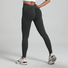 Load image into Gallery viewer, New Women V Back Athletic Leggings Fitness Exercise Yoga Gym Tights Workout Scrunch Butt Lifting Training Pants
