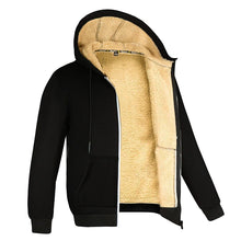 Load image into Gallery viewer, Winter Fleece Hooded Zip Jacket
