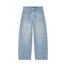 Load image into Gallery viewer, Baggy Straight Denim Street Jeans
