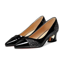 Load image into Gallery viewer, Fashion High Heels PUmps High Quality Women Elegant Sexy Medium Heels Pointed Toe Shoes Comfort Casual Single Shoes
