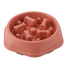Load image into Gallery viewer, Pet Cat Dog Slow Food Bowl Fat Help Healthy Round Anti-choking Thickened And Non-slip Multiple Colors Shapes
