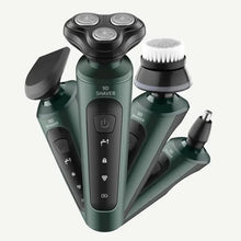 Load image into Gallery viewer, Electric Shavers for Men Waterproof Electric Trimmer Razor Wet &amp;amp Dry Use Rechargeable Battery Rotary Shavers Machine Shaving
