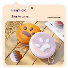 Load image into Gallery viewer, Pet silicone folding bowl dual-purpose water and food feeding bowl outdoor portable folding storage cat pet bowl  Pet supplies
