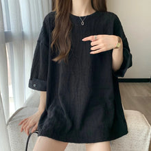 Load image into Gallery viewer, Loose Korean Casual Tee Women
