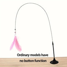 Load image into Gallery viewer, Cat Teaser Toy - Interactive Bell &amp; Feather Wand - Long Suction Cup Pole for Exciting Playtime Adventures - Ultimate Cat Toy
